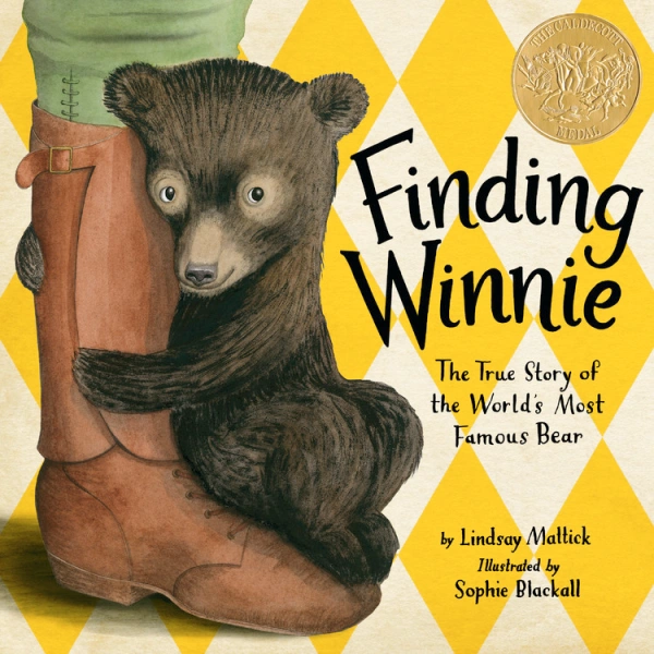 book cover for award-winning children's book Finding Winnie