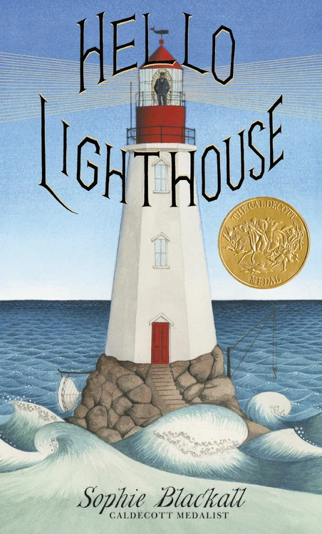 book cover for award winning Hello Lighthouse